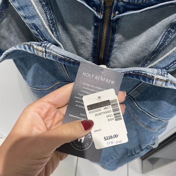 NWT Boyish Denim Dress from Holt Renfrew - Size 0 - Picture 4 of 4